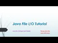 Buffered Input Output SequenceInputStream in java ByteArrayInputStream ByteArrayOutputStream java