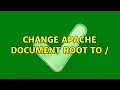 Ubuntu Change apache document root to 2 Solutions