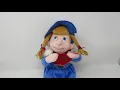 Vintage TL Toys Animated Singing Christmas Caroler Girl Plush