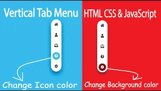 JavaScript Animation Tutorial Web Design Vertical Tab Menu Using HTML CSS JavaScript