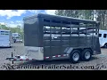 New 2027 Valley 26816 16 Stock Trailer with 5200lb Axles Tour or