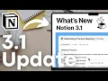 Notion 3.1 Update | Latest Features for Notion AI, Calendar, \u0026 More!
