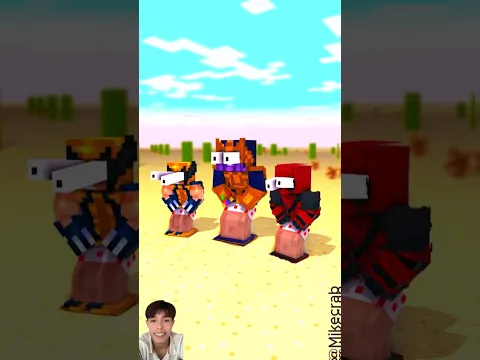 Zombie Trở Thành Herobrine Đấu Với Siêu Anh Hùng Trong Fruit Challenge #minecraft #shorts