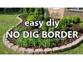 easy diy No Dig Border