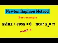 How to solve Newton Raphson method example step by step PART-2