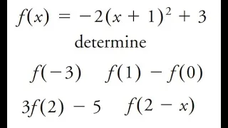Grade 11 Functions - Function notation Ch 1 2