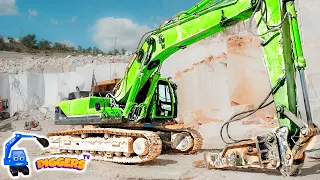 1 Hour Diggers For Kids HUGE Caterpillar Excavators Doosan Trucks More Diggers For Children