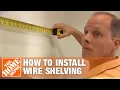 How To Install Wire Shelving The Home Depot