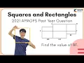 APMOPS Preparation Squares and Rectangles