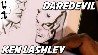 Ken Lashley drawing Daredevil