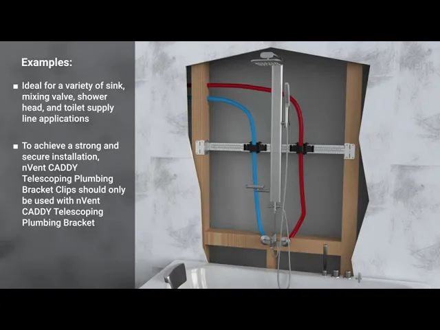 nVent CADDY Telescoping Plumbing Bracket and Clips