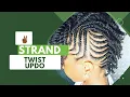 Elegant Two-Strand Twist Updo Elevate Your Natural Hair with Naturally TC