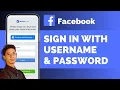 Facebook Login Facebook Sign In With Username And Password