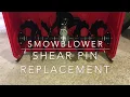 Snow Blower Shear Pin Replacement
