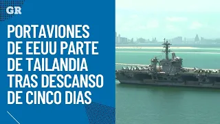 Portaviones de EEUU parte de Tailandia