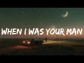 Download Lagu Bruno Mars - When I Was Your Man (Lyrics)