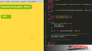 Tutorial JavaScript for beginners Function Invocation Part 2 M Tutorial