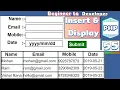 Insert data into database and display in HTML table using PHP and MYSQL Tutorial - 55