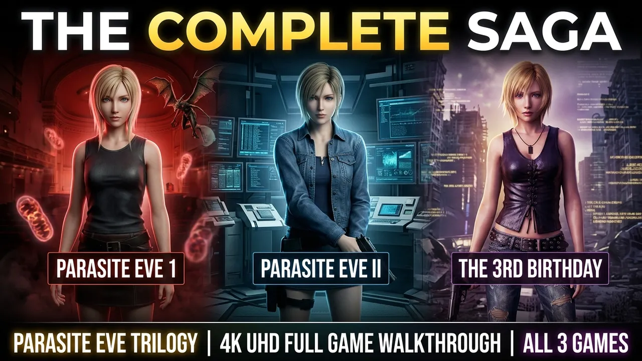 PARASITE EVE TRILOGY - FULL SAGA | All 3 Games Complete Full Game Walkthrough【4K UHD】