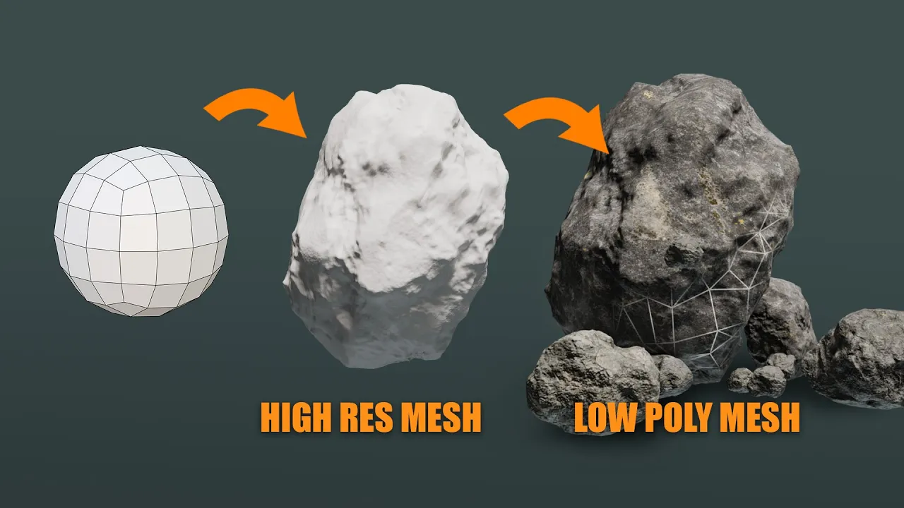 Blender Tutorial - How To Create Game Ready Assets Inside Blender: video thumbnail