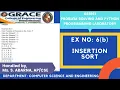 GRACE COE-CSE-GE8161-Problem Solving and Python Programming Laboratory-Ex6b - Insertion Sort