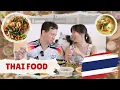 Thai Food in LA som tum khao soi panang curry mango sticky rice YB vs FOOD