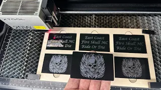 xTool S1 20w - Batch Engraving Metal Business Cards Front Back Quick Easy With XCS Template