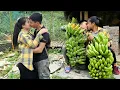 Lagu Supergrote yam, bananen geplukt door stel om te verkopen, wonen midden in de natuur - Linh's Life