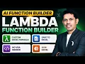 Excel AI Function Builder Create Custom LAMBDA Formulas Automatically