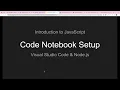 Setup for JavaScript Code Notebook