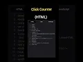 how to make a click counter in html click counter javascript html