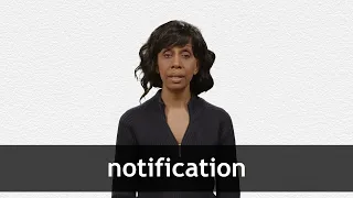 How to pronounce NOTIFICATION in American English