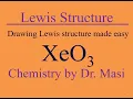 How to Draw a Lewis Structure for XeO3 xenon trioxide