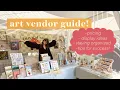 ALL MY BEST ART MARKET TIPS vendor display ideas how to stay organized at craft fairs