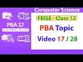 PBA Algorithm Pseudocode Flowchart Explained Computational Problems in Python PBA 2026