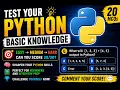 Test Your Basic Python Knowledge 20 Python MCQs with Answers Can You Score