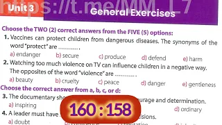 حل من صفحة 158 160 اولي ثانوي ترم اول 2026 كتاب جيم Gem انجليزي علي Unit 3 