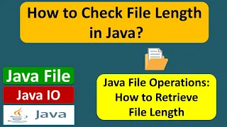 How to Check File Length in Java Java File Java IO Java Tutorial