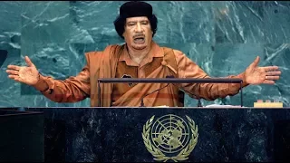 حديث القذافي عن إعدام صدام حسين يهز قاعة الأمم المتحدة 