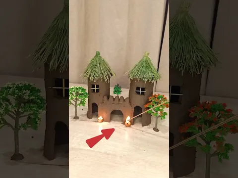 Learn how to make beautiful mini clay house || Mitti Ka Khubsurat Ghar Banana Sikhe