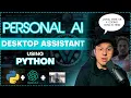 J A R V I S - OpenAI Python Powered AI Desktop Assistant that Talks Like a Human FROM SCRATCH