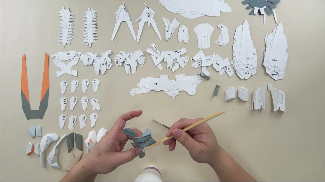 PS5, PS4 | 호라이즌 포비든 웨스트 - 클로스트라이더 페이퍼크래프트 튜토리얼 (한글 자막)