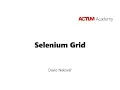 ACTUM ACADEMY Selenium Grid