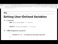 Variables Prepared Statements in MySQL