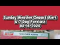 Weather Impact Alert 7 Day Forecast 08-16-2026