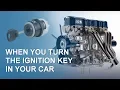 What happens when you turn the ignition key in your car Internal combustion engine Car Part 1