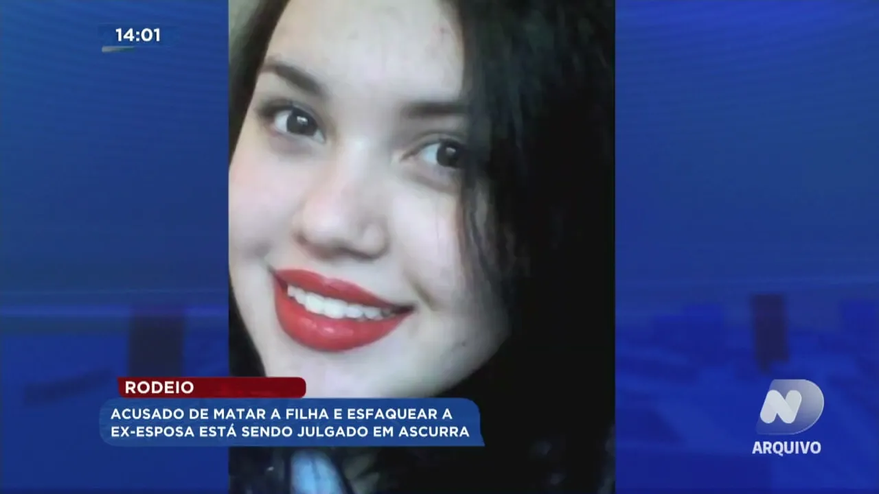 Rodeio: acusado de matar filha e esfaquear a ex-esposa está sendo julgado em Ascurra