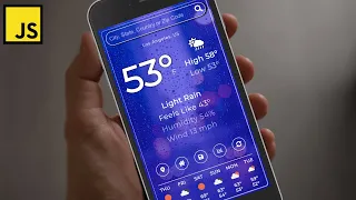 Build a Weather App with Vanilla Javascript Javascript Project for Beginners