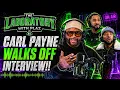Carl Payne walks of interview