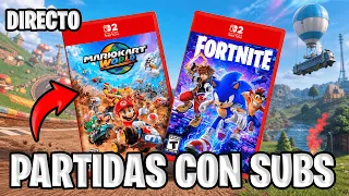 ¡ÚNETE en Directo! 🔴 Fortnite y Mario Kart World en Nintendo Switch 2
